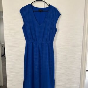 J. Crew Vibrant Blue Midi Dress